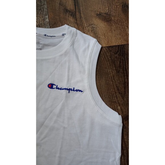 NWT Women's Champion Powerblend Muscle Tee in White, Size Medium - Picture 2 of 6